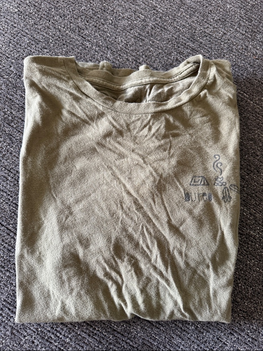 Patagonia Olive Crewneck Short Sleeve Tee